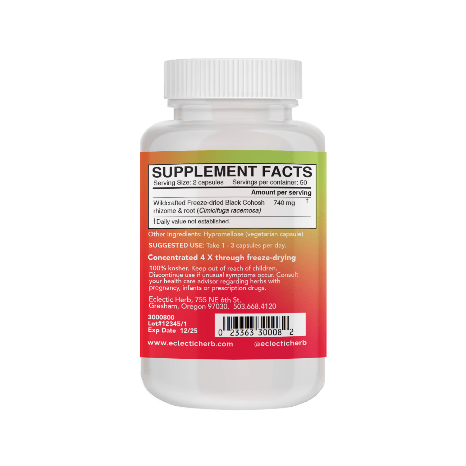 BLACK COHOSH CAPSULES - Tree Spirit Wellness