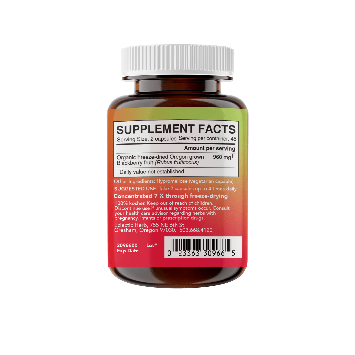 BLACKBERRY CAPSULES - Tree Spirit Wellness
