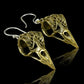 Brass Ravens - Silver Post - Tree Spirit Wellness