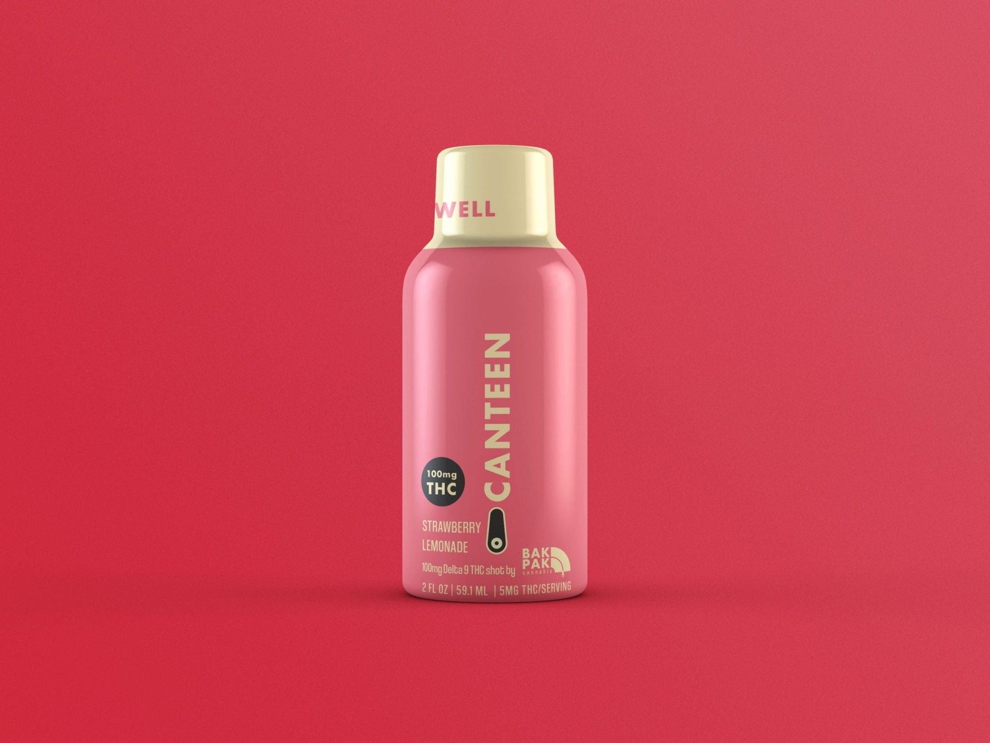 Canteen Delta 9 shot Strawberry lemonade (case of 12 display) - Tree Spirit Wellness