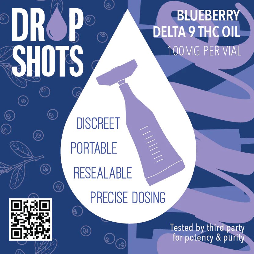 DELTA 9 Blueberry Oil 100mg - single vial - Tree Spirit Wellness