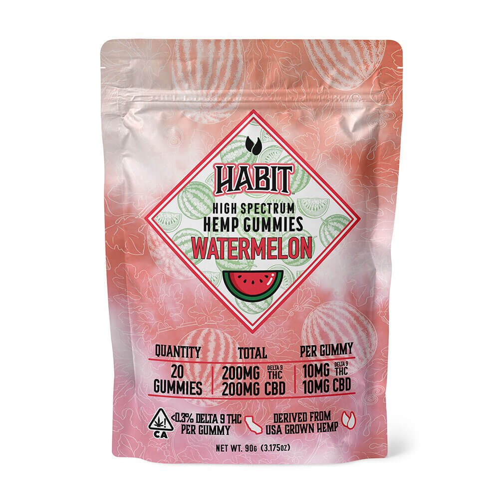 Delta 9 High Spectrum Hemp Gummies – Watermelon - Tree Spirit Wellness