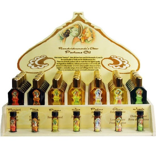 Display Rack - Attar Oils - 49 - 0.5 oz (15ml) Bottles - Tree Spirit Wellness