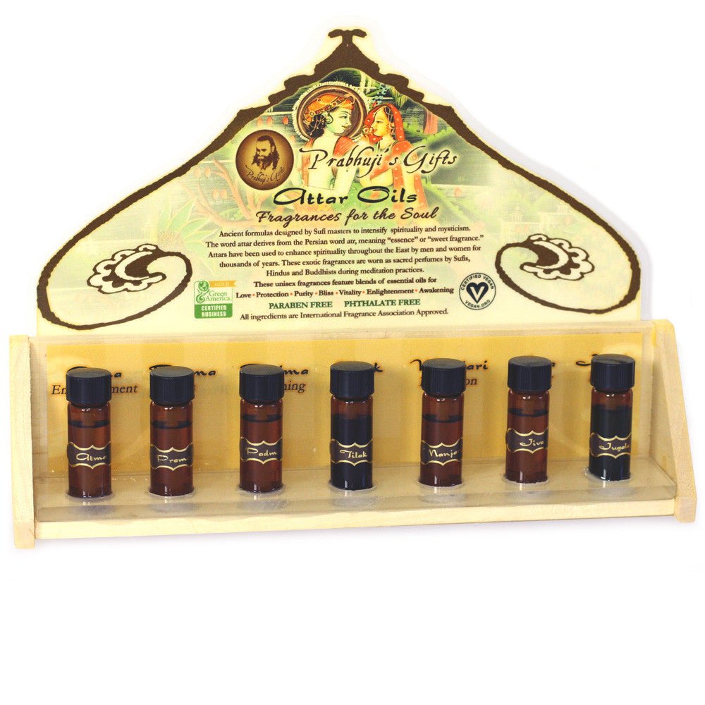 Display Rack - Attar Oils Testers and 21 - 0.5 oz (15ml) Bottles - Tree Spirit Wellness