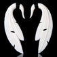 Double Feathers - Bone - Tree Spirit Wellness