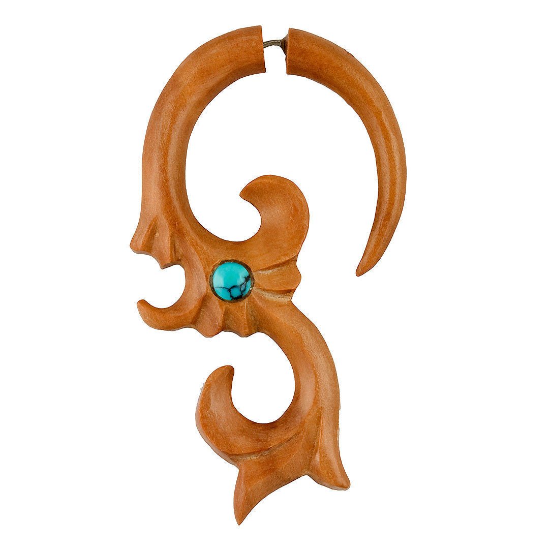 Embraced Turquoise Curls - Wood - Tree Spirit Wellness