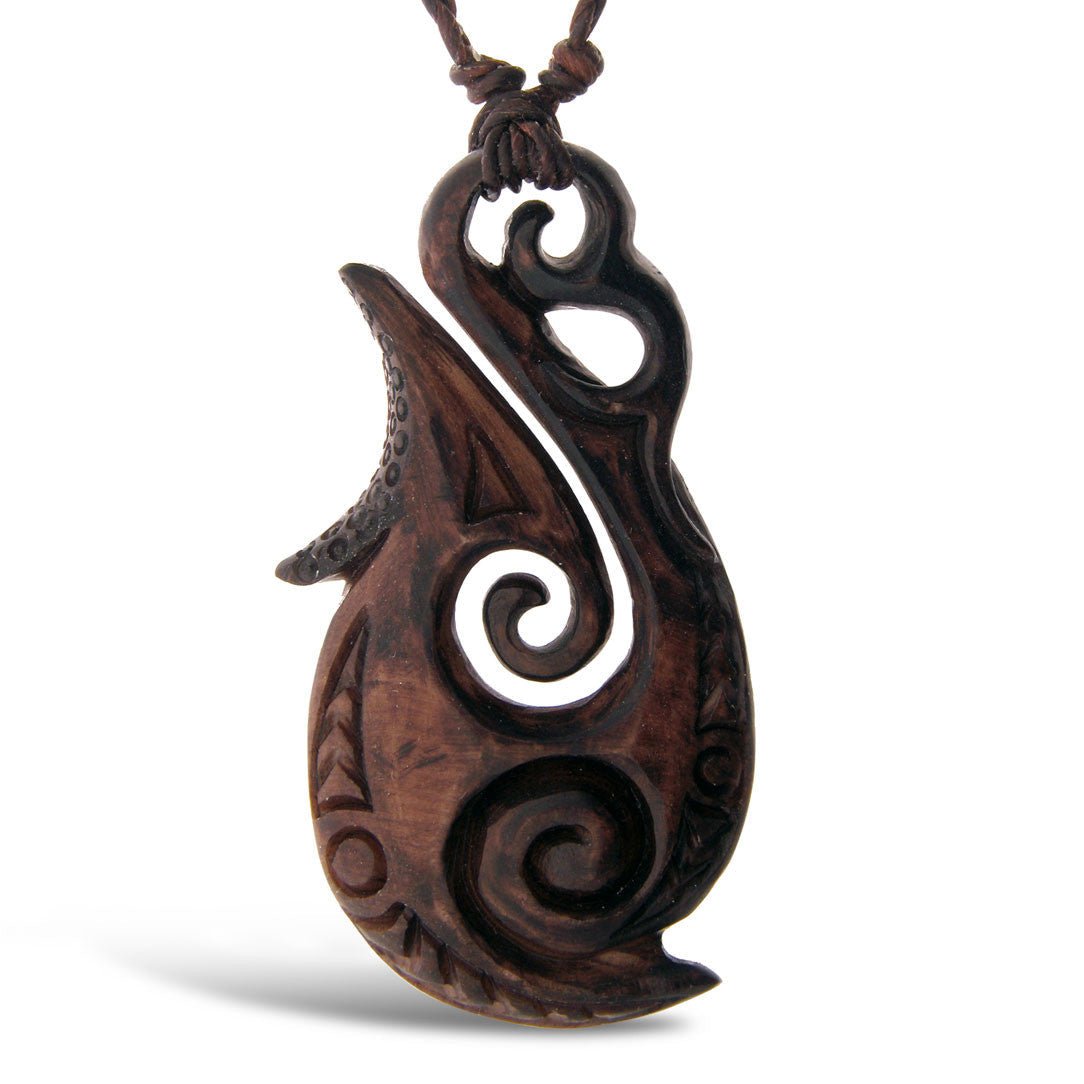 Fiji Fishhook - Stained Bone - Tree Spirit Wellness
