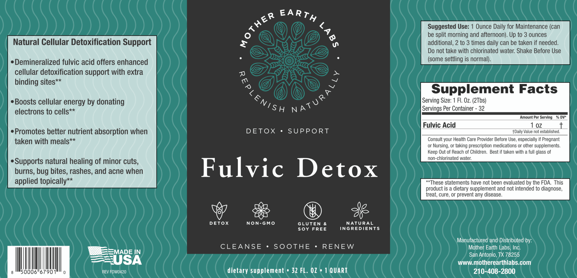 Fulvic Detox freeshipping - Tree Spirit Wellness