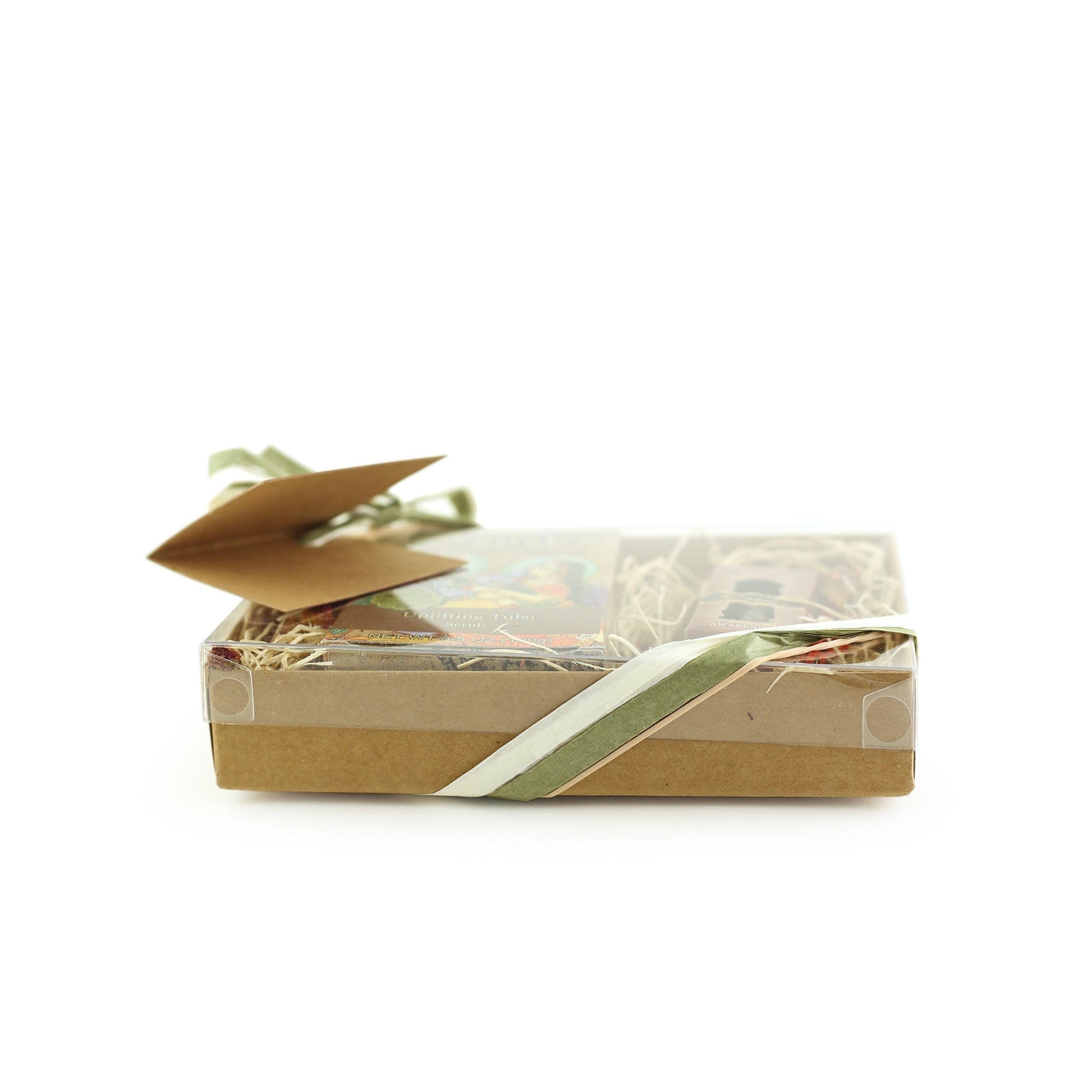 Gift Set - Saucha Bar Soap 'Uplifting Tulsi' and Attar Oil 'Padma' - with Greeting 'For someone as precious as you' - Tree Spirit Wellness