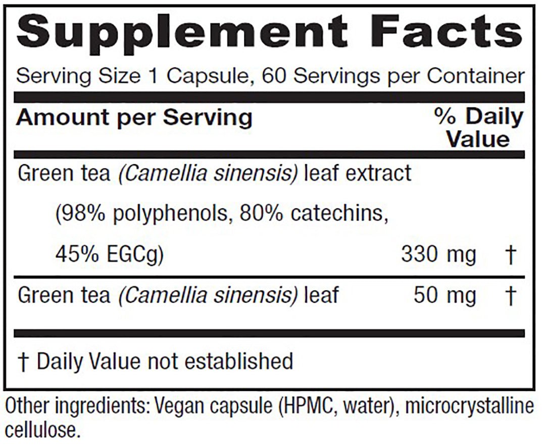 Green Tea – 60 capsules - Tree Spirit Wellness