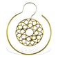 Hanging Lotus Hoops - Silver Post - Tree Spirit Wellness