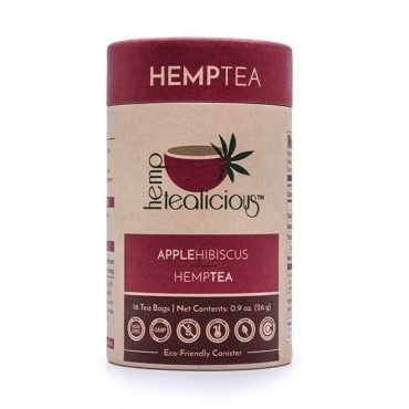 Hemptealicious Apple Hibiscus Hemp Leaf Tea - Tree Spirit Wellness