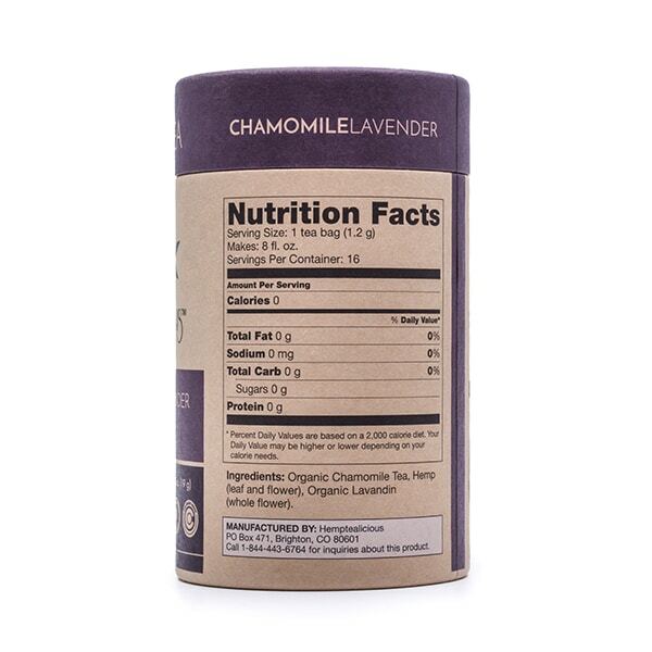 Hemptealicious Chamomile Lavender Hemp Leaf Tea - Tree Spirit Wellness