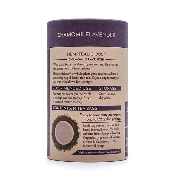 Hemptealicious Chamomile Lavender Hemp Leaf Tea - Tree Spirit Wellness