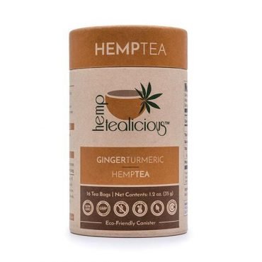 Hemptealicious Ginger Turmeric Hemp Leaf Tea - Tree Spirit Wellness