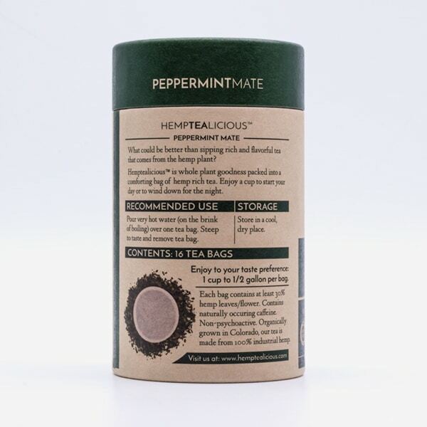 Hemptealicious Peppermint Mate Hemp Leaf Tea - Tree Spirit Wellness