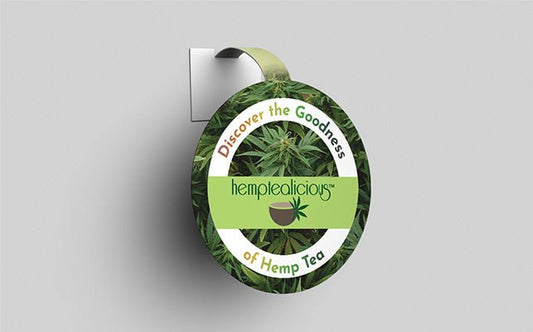 Hemptealicous shelf talker - Tree Spirit Wellness