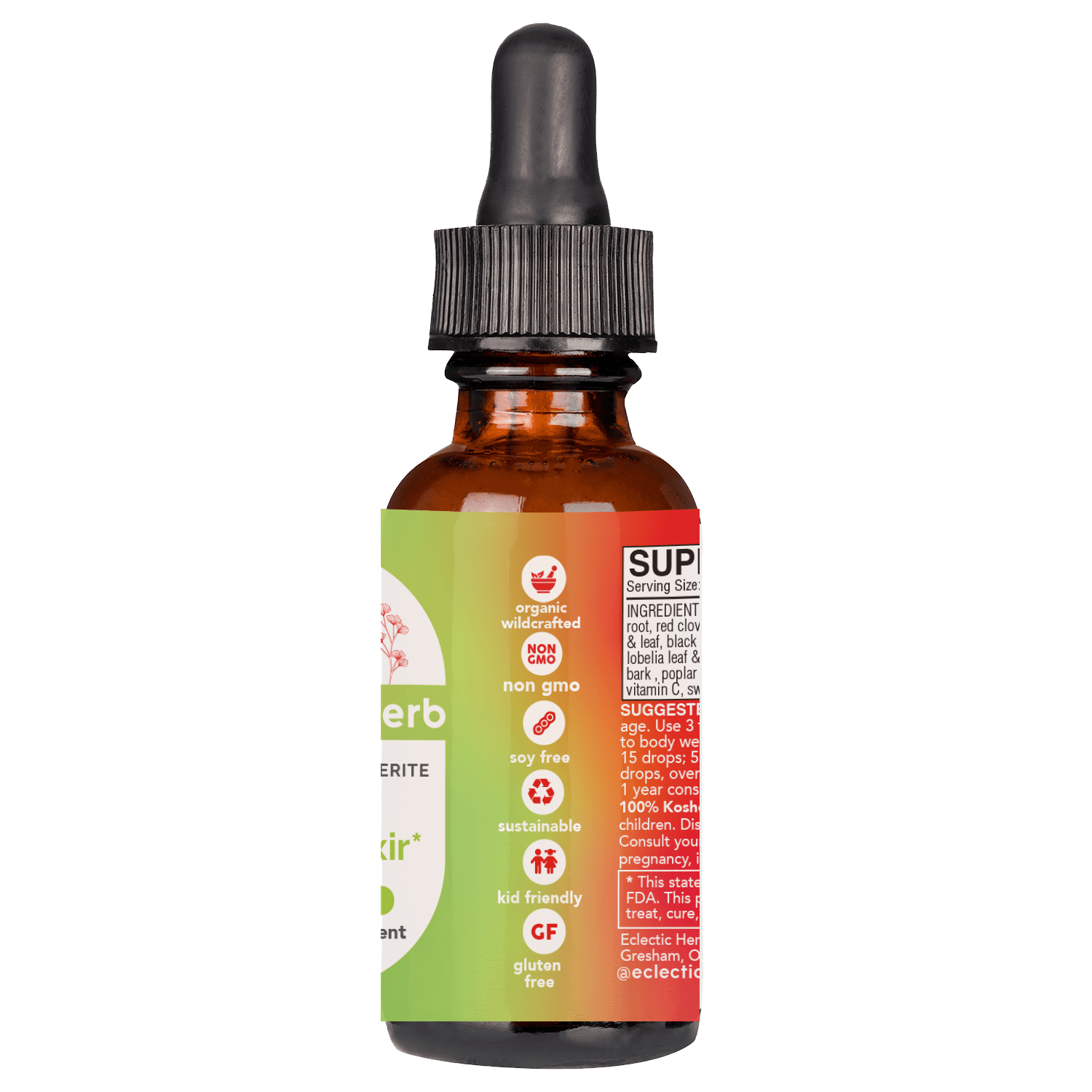 HERB COUGH ELIXIR LIQUID- BLACKCHERRY - Tree Spirit Wellness