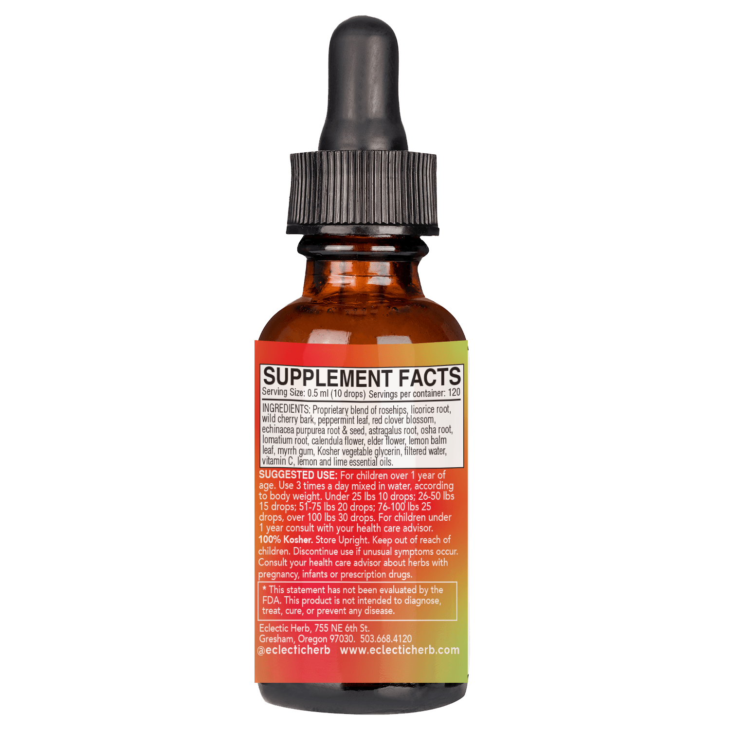 HERBAL BIOTIC LIQUID- LEMON/LIME - Tree Spirit Wellness
