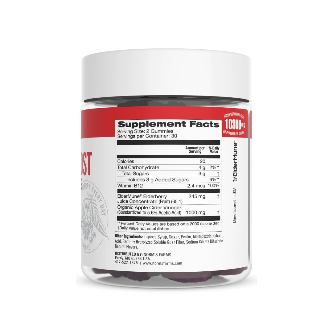Immune + Boost Gummies Elderberry & Apple Cider Vinegar Tree Spirit