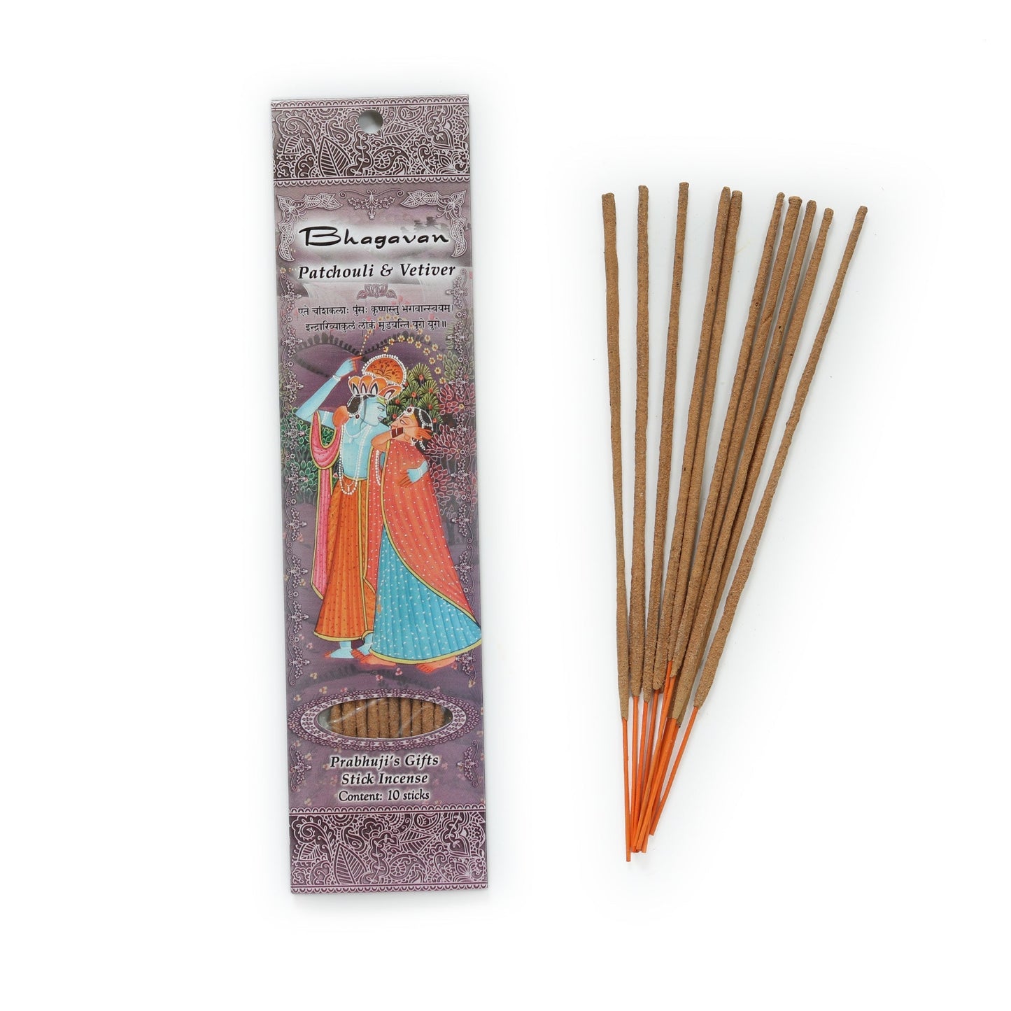 Incense Sticks Bhagavan - Patchouli and Vetiver - Tree Spirit Wellness