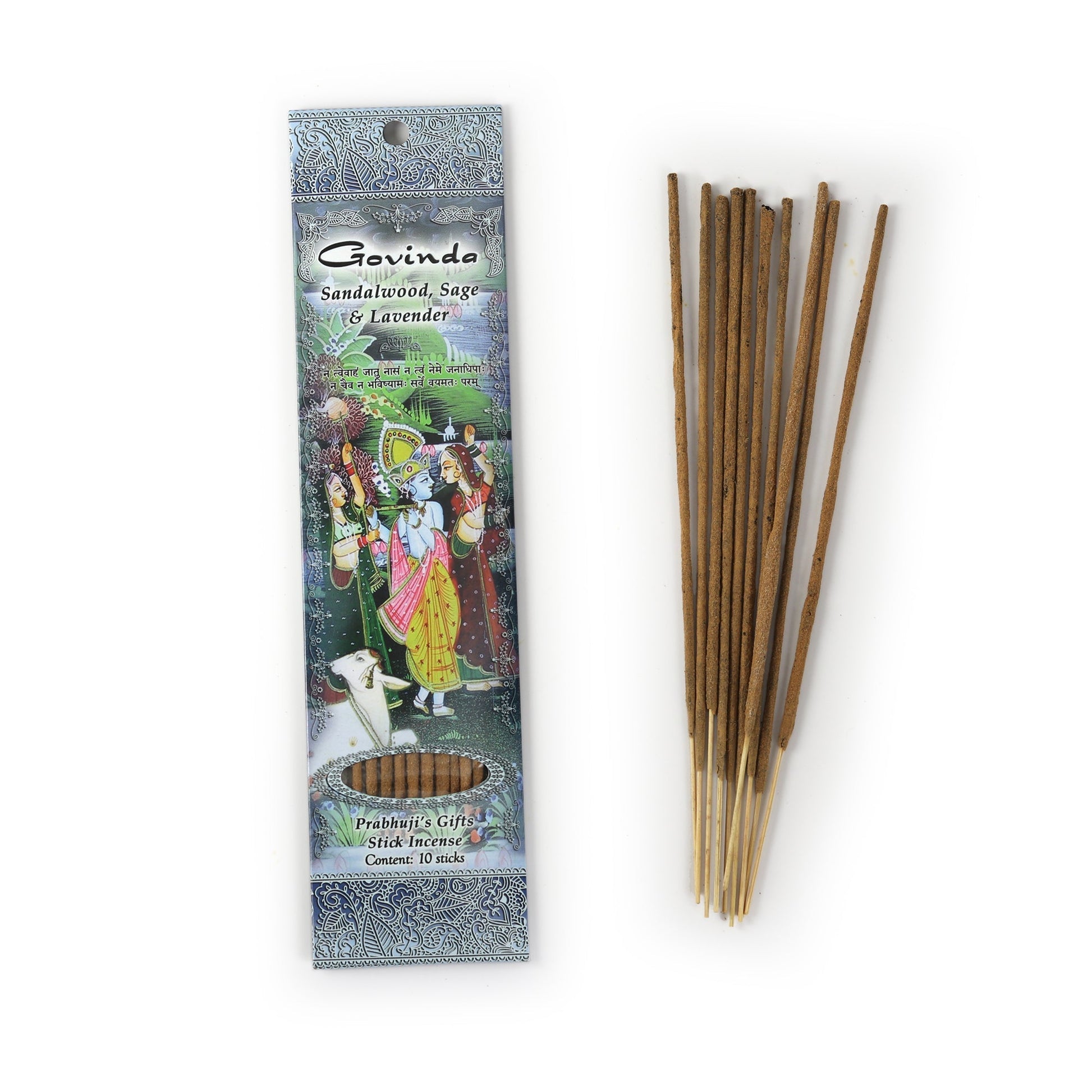 Incense Sticks Govinda - Sandalwood, Sage, and Lavender - Tree Spirit Wellness
