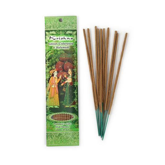 Incense Sticks Krishna - Vetiver, Cedarwood, and Halamadi - Tree Spirit Wellness