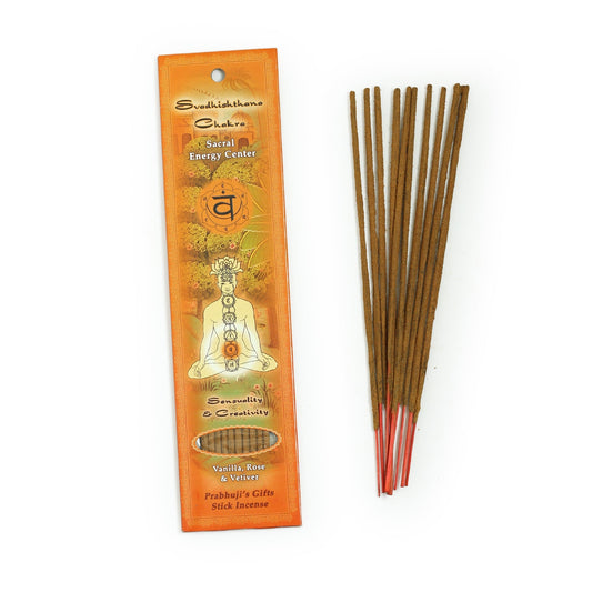 Incense Sticks Sacral Chakra Svadhishtana - Sensuality and Creativity - Tree Spirit Wellness