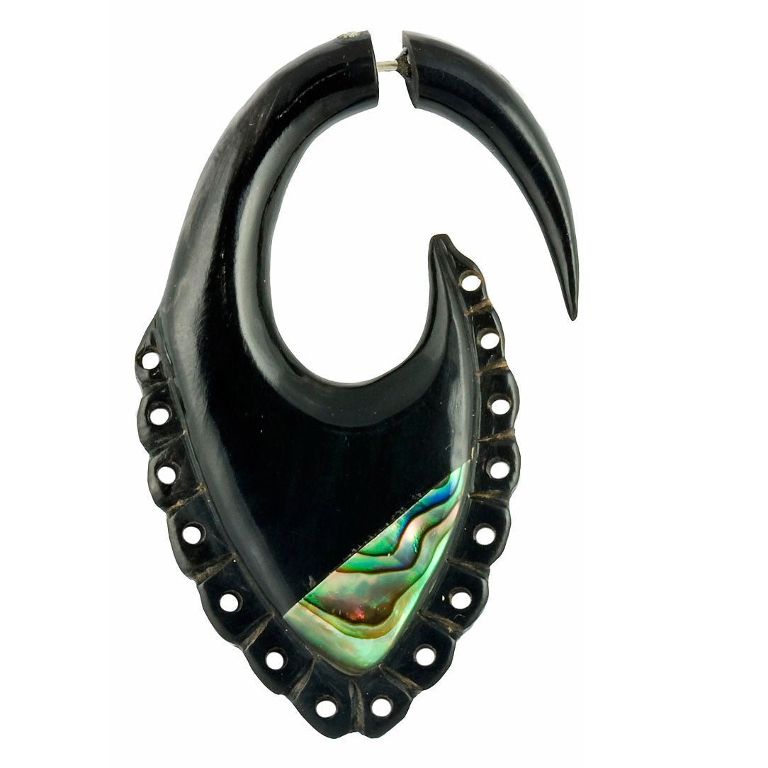 Last Pair! Abalone Shields- Horn - Tree Spirit Wellness