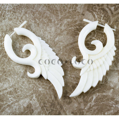 Last Pair! Simana Wings - Bone - Tree Spirit Wellness