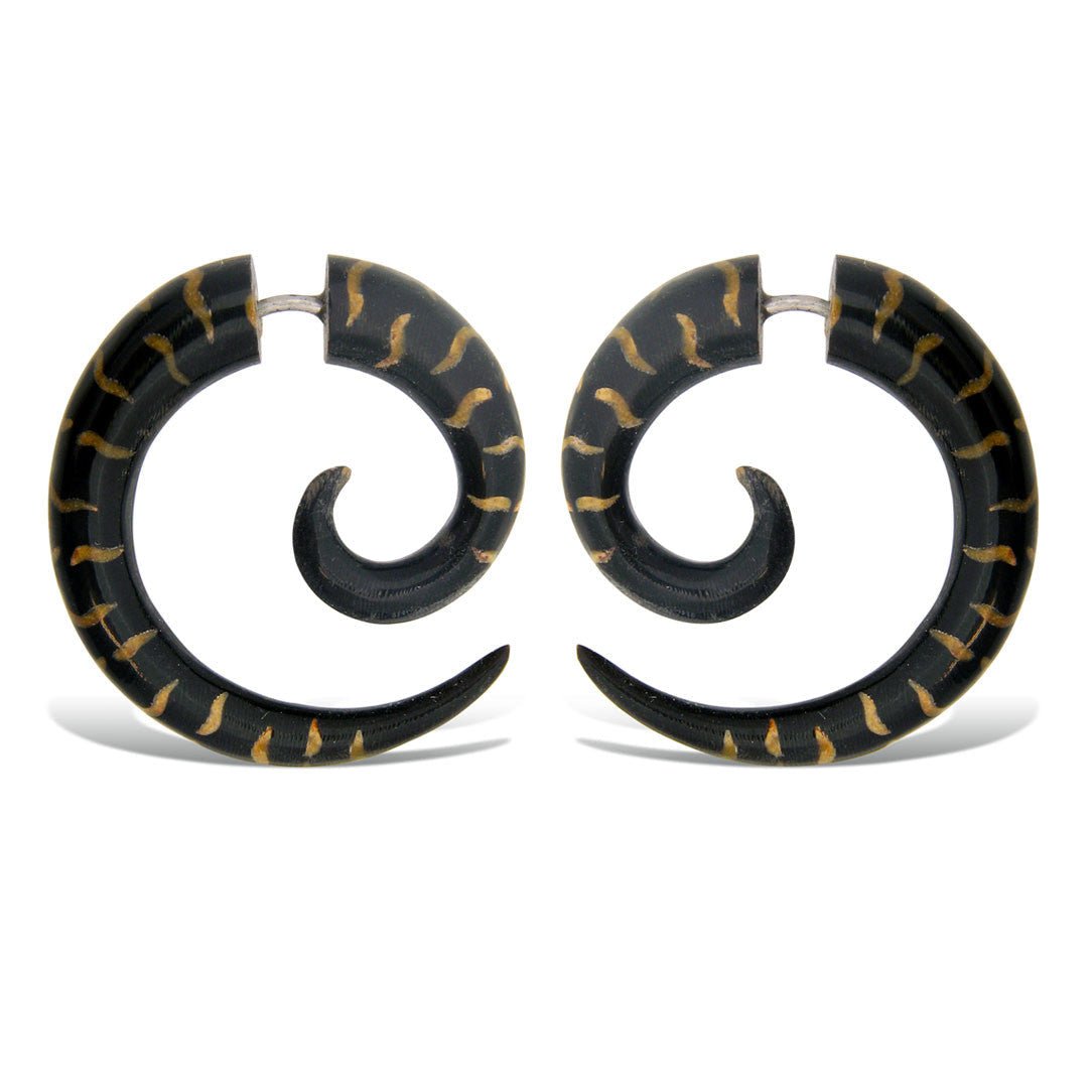 Leopard Coco Spirals - Horn - Tree Spirit Wellness