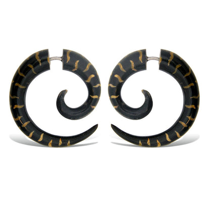 Leopard Coco Spirals - Horn - Tree Spirit Wellness