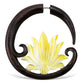 Lotus Moons - Wood with Shell - Tree Spirit Wellness