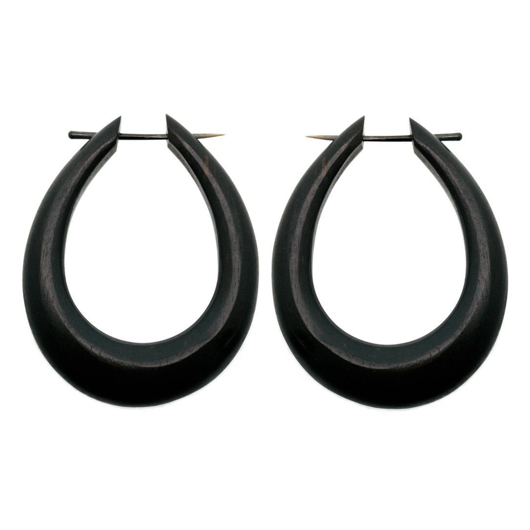 Luna Hoops - Wood - Tree Spirit Wellness