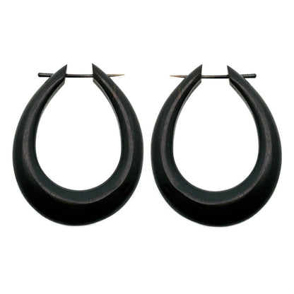Luna Hoops - Wood - Tree Spirit Wellness