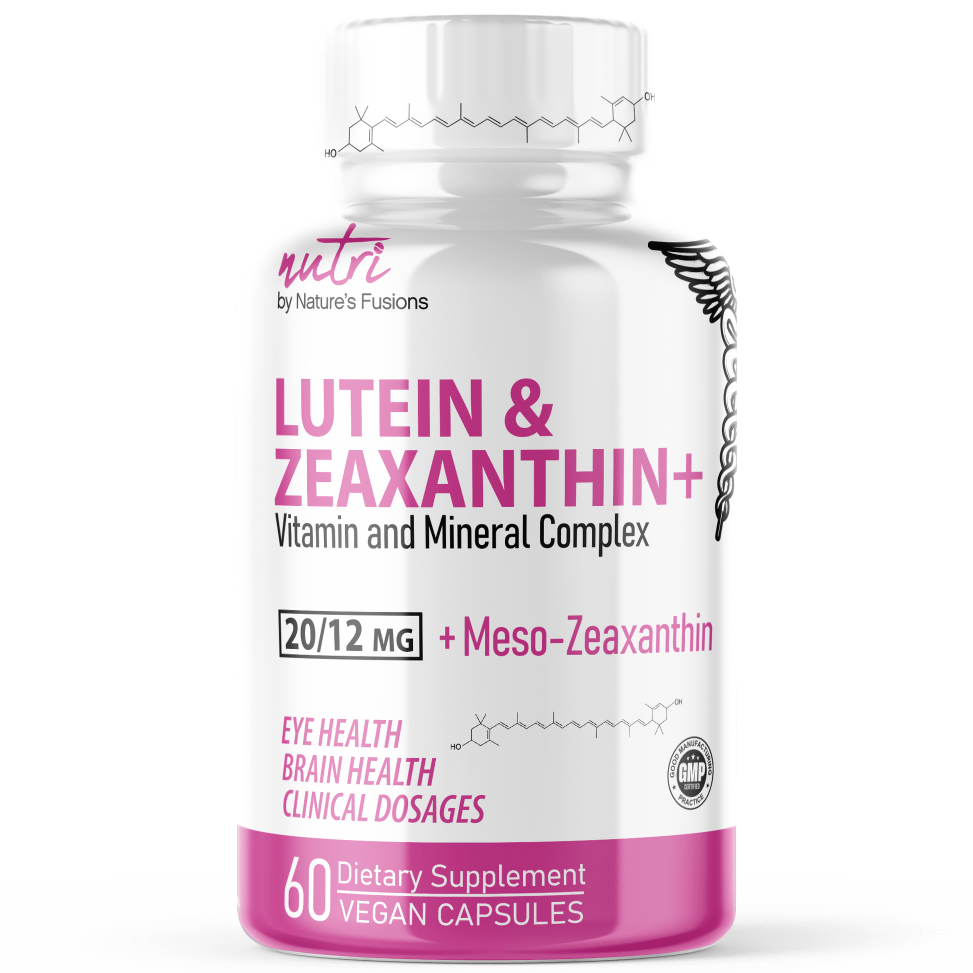 Lutein, Zeaxanthin & Meso-Zeaxanthin Triple Carotenoid Vision Complex 20/12mg- 60ct - Tree Spirit Wellness