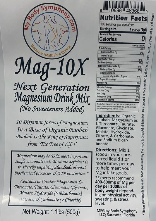 Mag-10X | Next Generation Magnesium Drink Mix! *NEW* - Tree Spirit Wellness