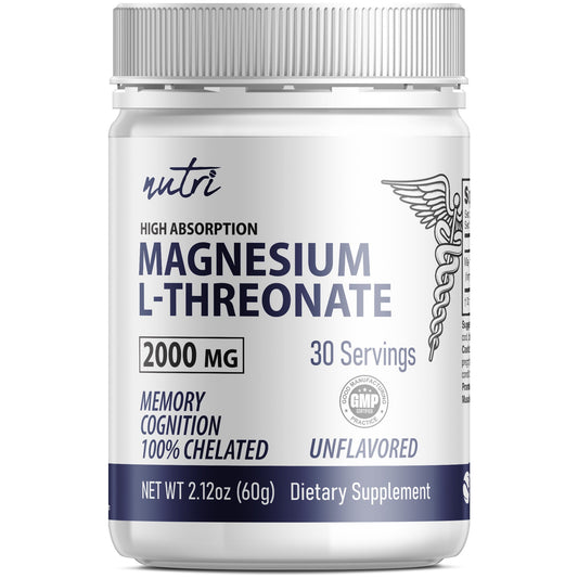 Magnesium L-Threonate 2000mg Unflavored Powder 60g - Tree Spirit Wellness