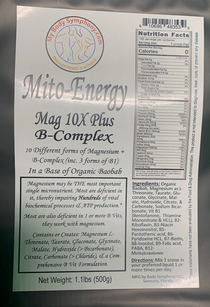 Mito-Energy Next Generation Magnesium & B-Complex Drink Mix - Tree Spirit Wellness