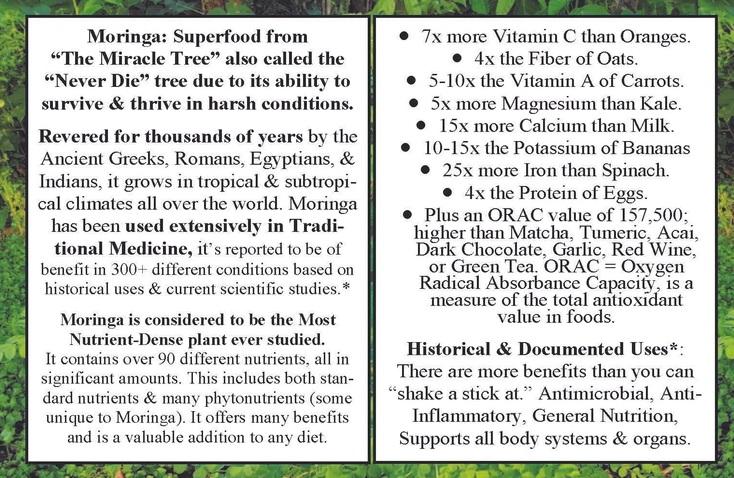 Moringa 8 oz. freeshipping - Tree Spirit Wellness