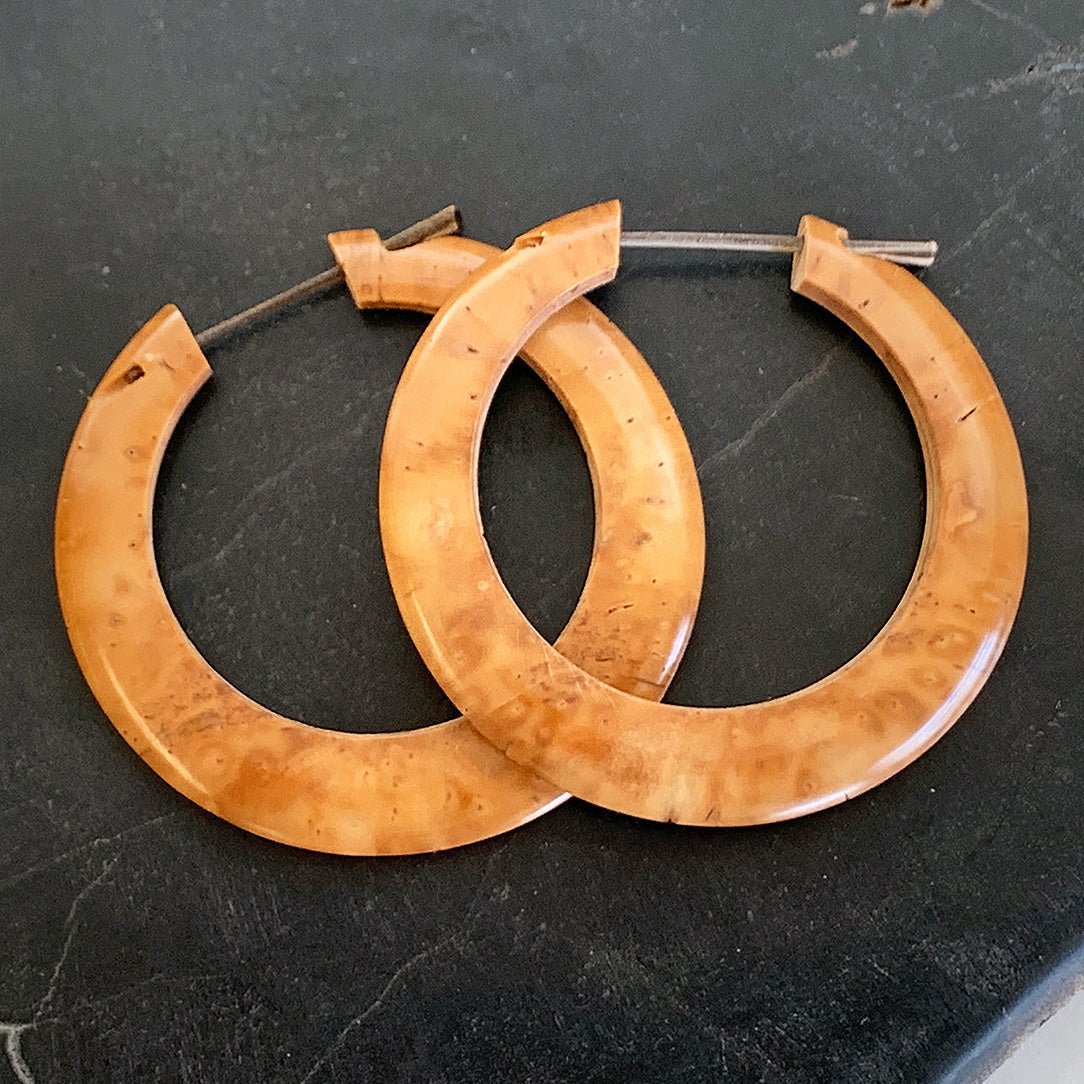 Naya Hoops - Piassava Palm Nut - Tree Spirit Wellness