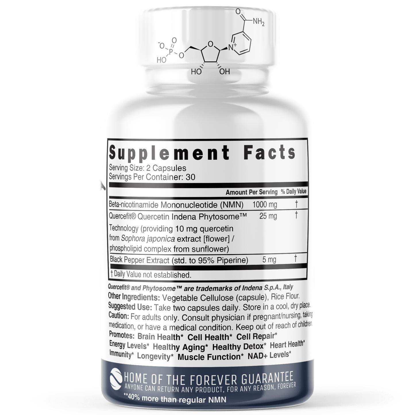 NMN+ 1000 mg (NMN + Quercetin & Piperine) 60ct - Tree Spirit Wellness