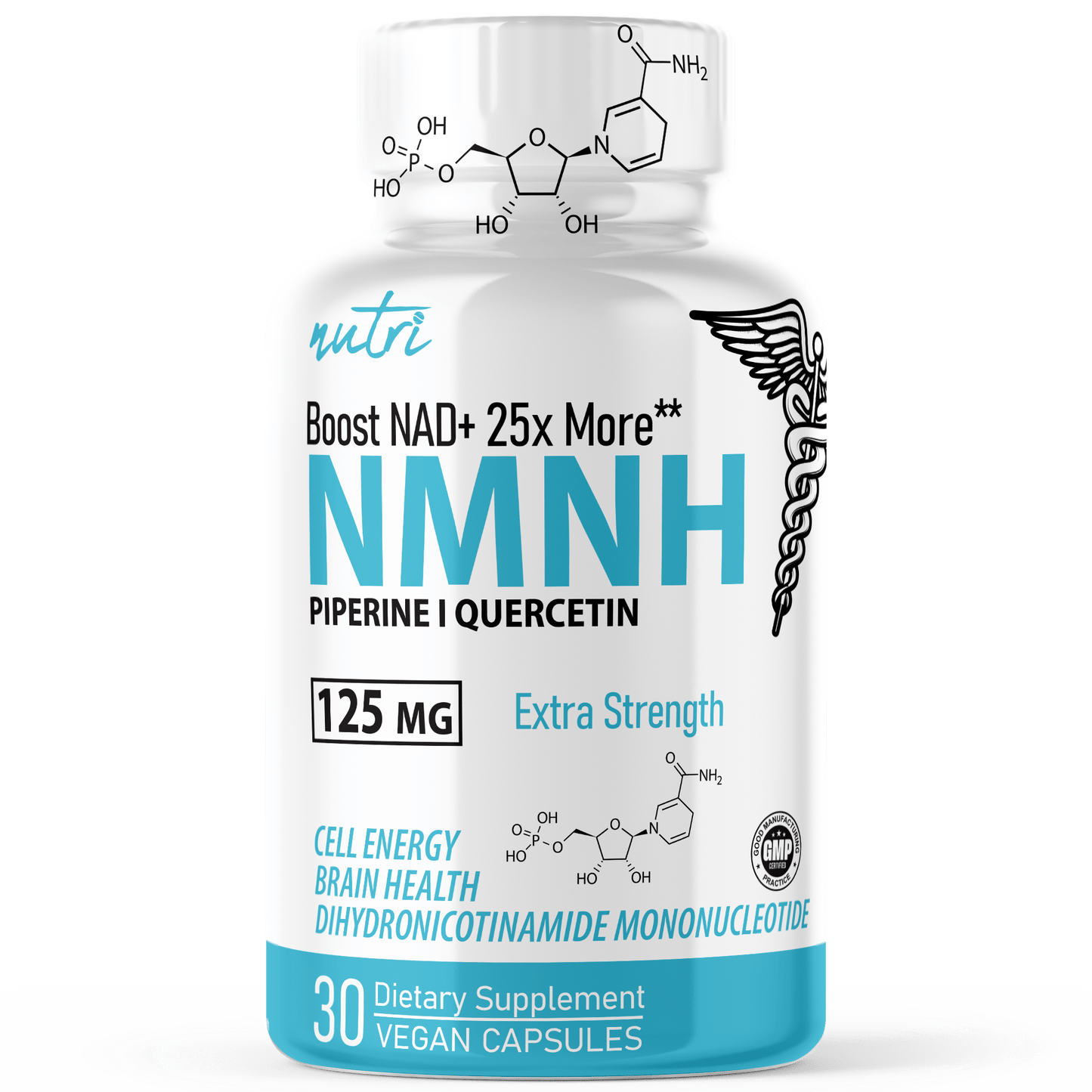 NMNH 125mg (DihydroNMN+ Quercetin & Piperine) 30ct - Tree Spirit Wellness
