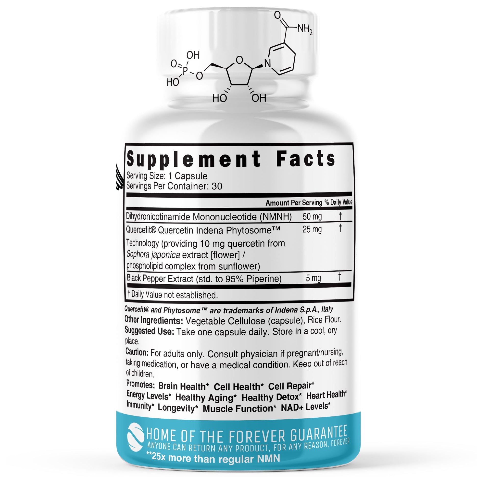 NMNH 50mg (DihydroNMN+ Quercetin & Piperine) 30ct - Tree Spirit Wellness