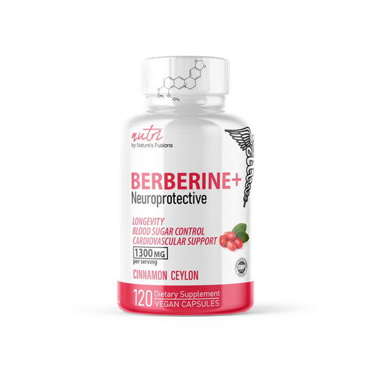 Nutri Berberine+ Supplement With Ceylon Cinnamon 1300mg - 120 Capsules - Tree Spirit Wellness