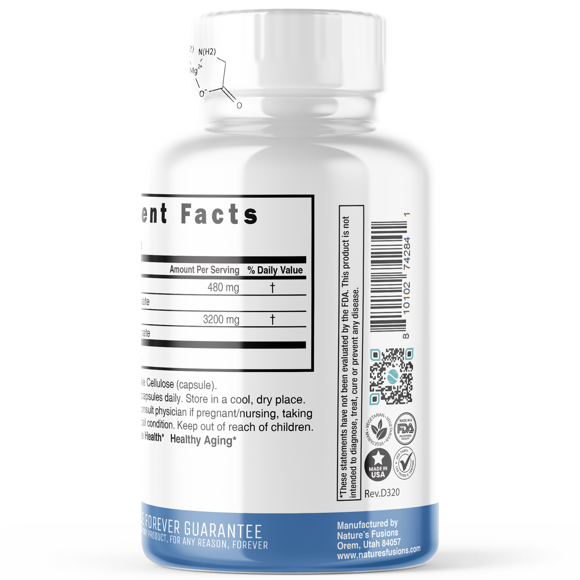 Nutri Magnesium Glycinate 480mg-120ct - Tree Spirit Wellness