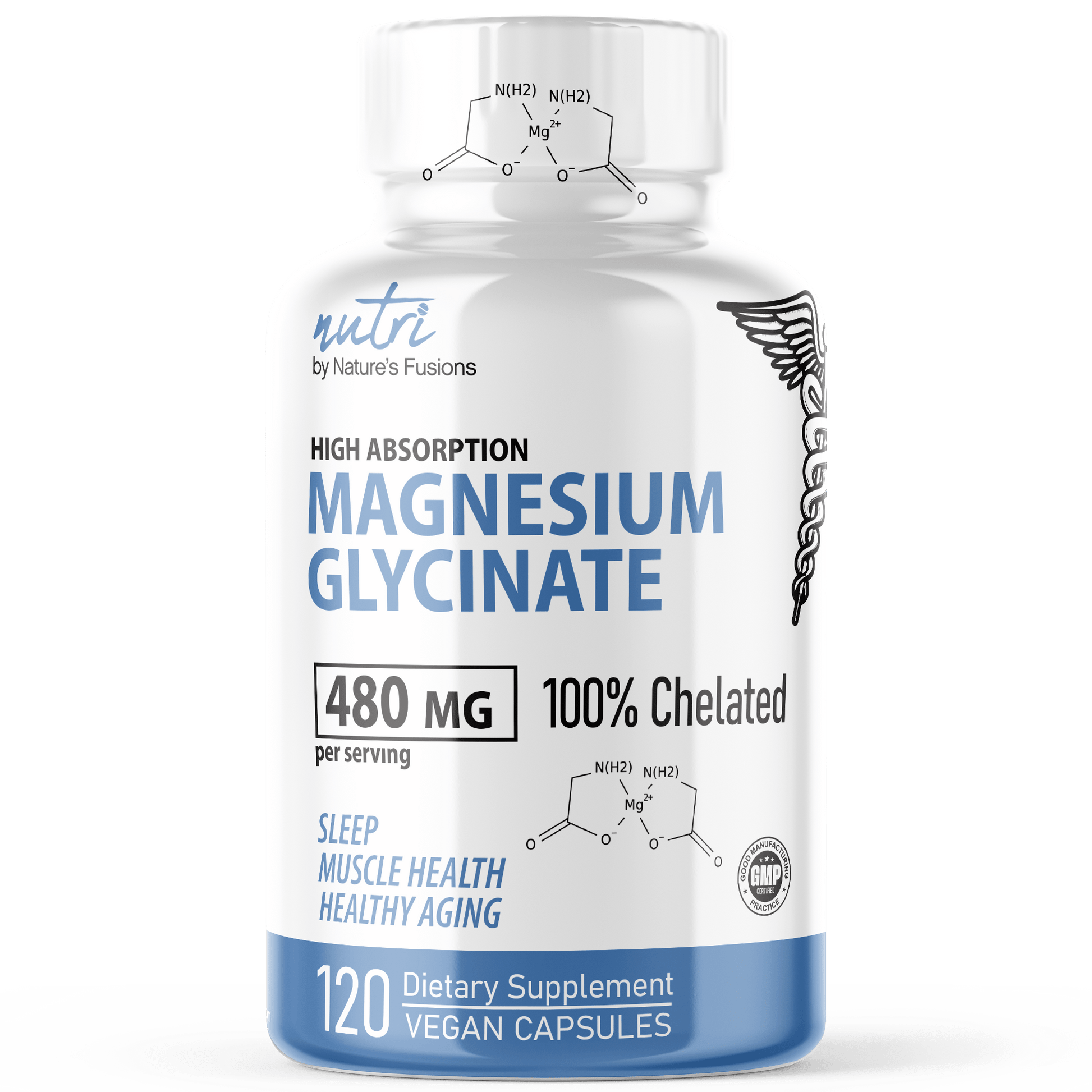Nutri Magnesium Glycinate 480mg-120ct - Tree Spirit Wellness
