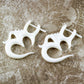 Ohm Earrings - Bone - Tree Spirit Wellness