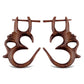 Ohm Earrings - Wood - Tree Spirit Wellness