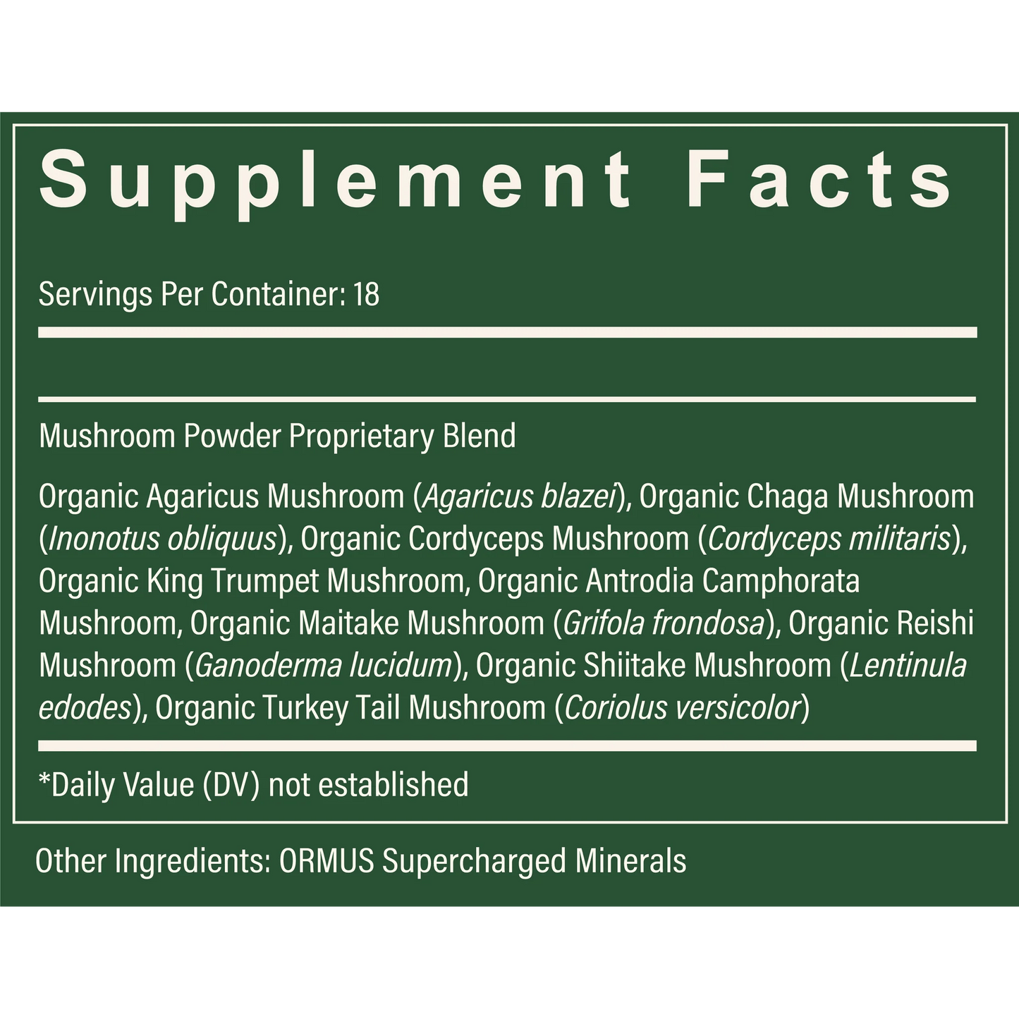 Organic Mushroom Blend - Tree Spirit Wellness